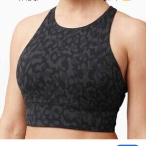 Lululemon high neck energy bra in leopard camo